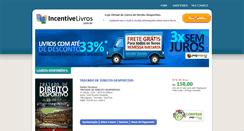 Desktop Screenshot of direitodesportivolivros.com.br